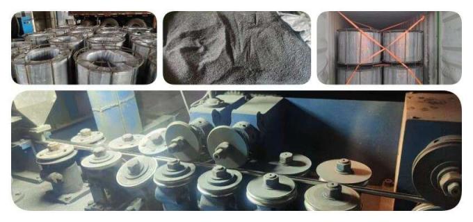 मिश्रण धातु कैल्शियम कोरड वायर मिश्र धातु लगभग कोरड वायर 1.3 सेमी 2